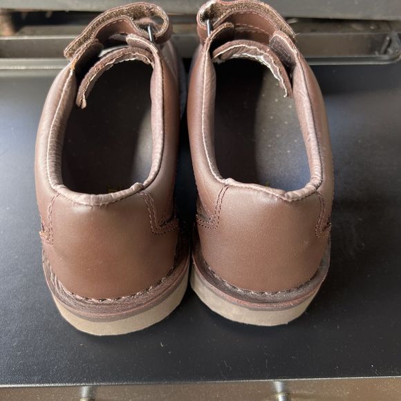 FOOTONIC II Mens Eva-Tech Quick Grip Walkabout Size 8.5 Brown Leather Shoes - Picture 4 of 6